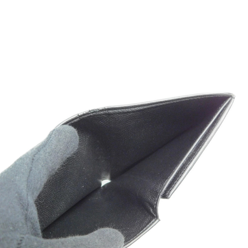 Balenciaga Black Button fold Compact Bi Snap Wallet Closure Black - Picture 8 of 10